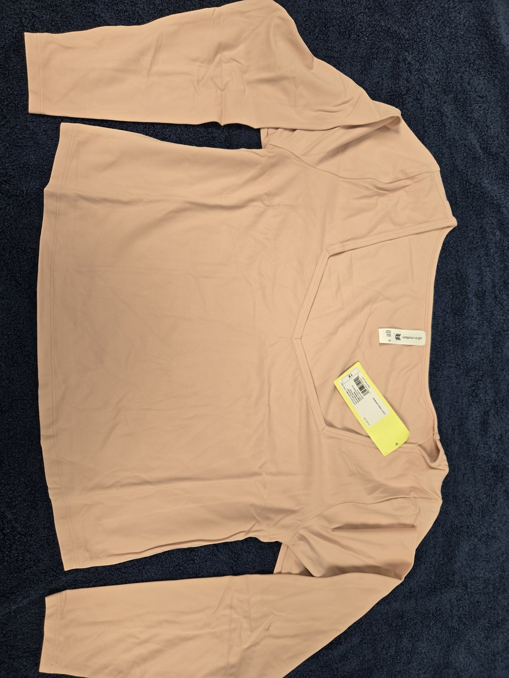 all In Motion Blush Pink V-Neck Long Sleeve Top